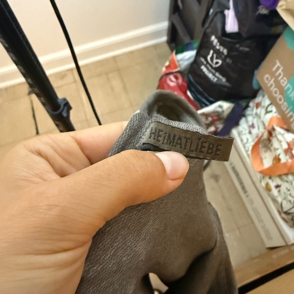 Heimatliebe Made In Italy Y2K Sequin Heart Burnout Sweatshirt - Picture 3 of 5